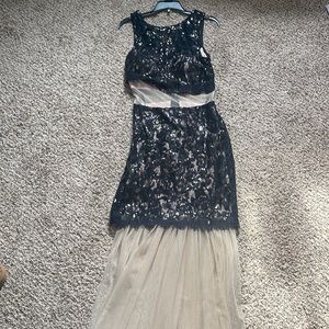 Black see through sequin dress